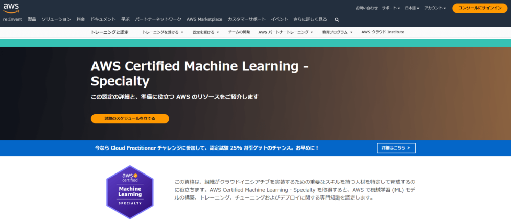 AWS Certified Machine Learning-Specialty
