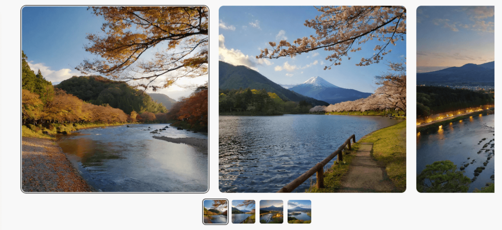 4枚の日本の美しい風景が生成されました