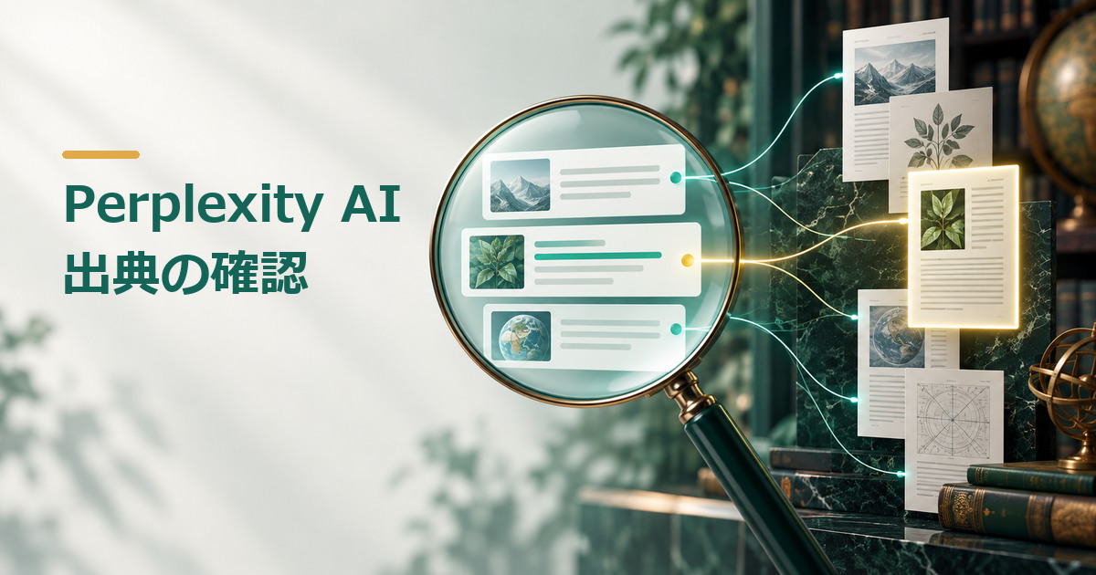 Perplexity AIとは？使い方・料金・画像生成と出典確認の注意点のイメージ