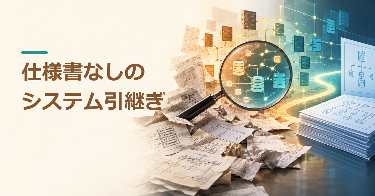 仕様書がないシステムは引継ぎできる？調査対象と受入可否の判断方法のイメージ